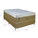 Cama Box Casal com Colchão Vicenza Molas Ensacadas Bege