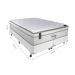 Cama Box Queen com Colchão Ecstasy Molas Ensacadas Branca