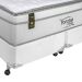 Cama Box Queen com Colchão Ecstasy Molas Ensacadas Branca