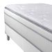 Cama Box Solteiro com Colchão Ecstasy (96x203) Molas Ensacadas Branca