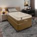 Cama Box Solteiro com Colchão Palermo (96x203) Molas Ensacadas Marrom
