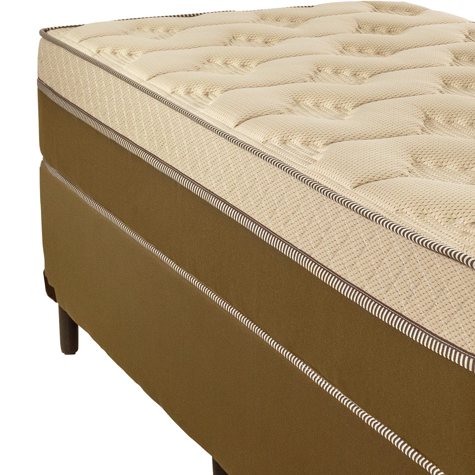 Cama Box Solteiro com Colchão Palermo (96x203) Molas Ensacadas Marrom