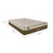 Colchão Casal Palermo Espuma D26 Molejo Pocket 32x138x188 Bege Escuro