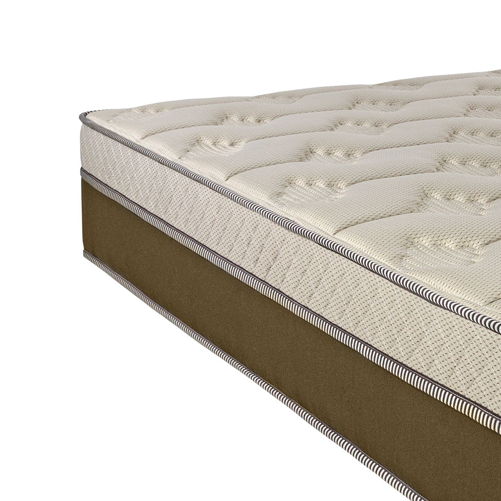 Colchão Casal Palermo Espuma D26 Molejo Pocket 32x138x188 Bege Escuro