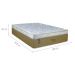 Colchão King Vicenza Espuma D26 Molas Pocket 40x193x203 Bege