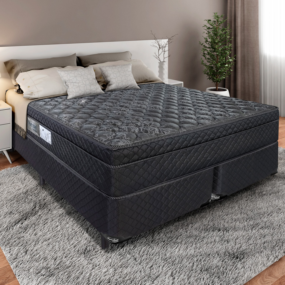 Colchão Queen Arezzo Light Molas Ensacadas (30x158x198) Preto