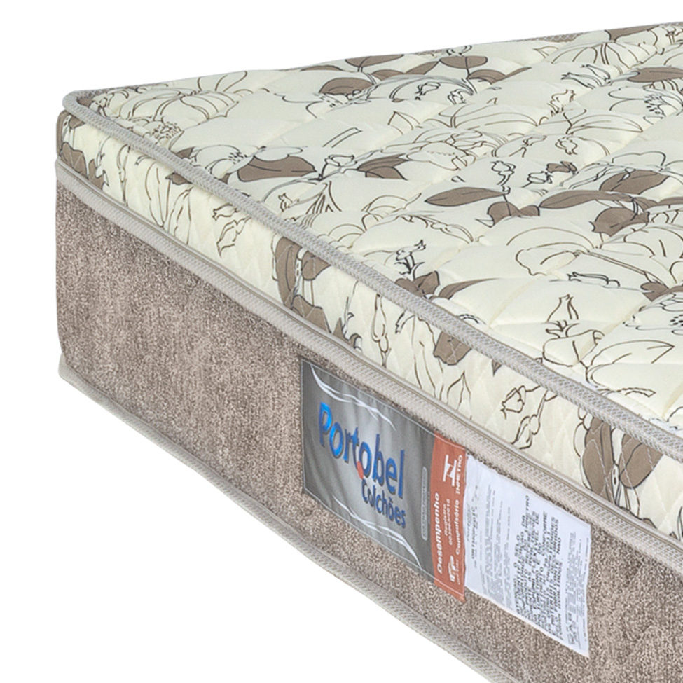 Colchão Solteiro Orthopedic de Espuma D33 (28x88x188) Bege