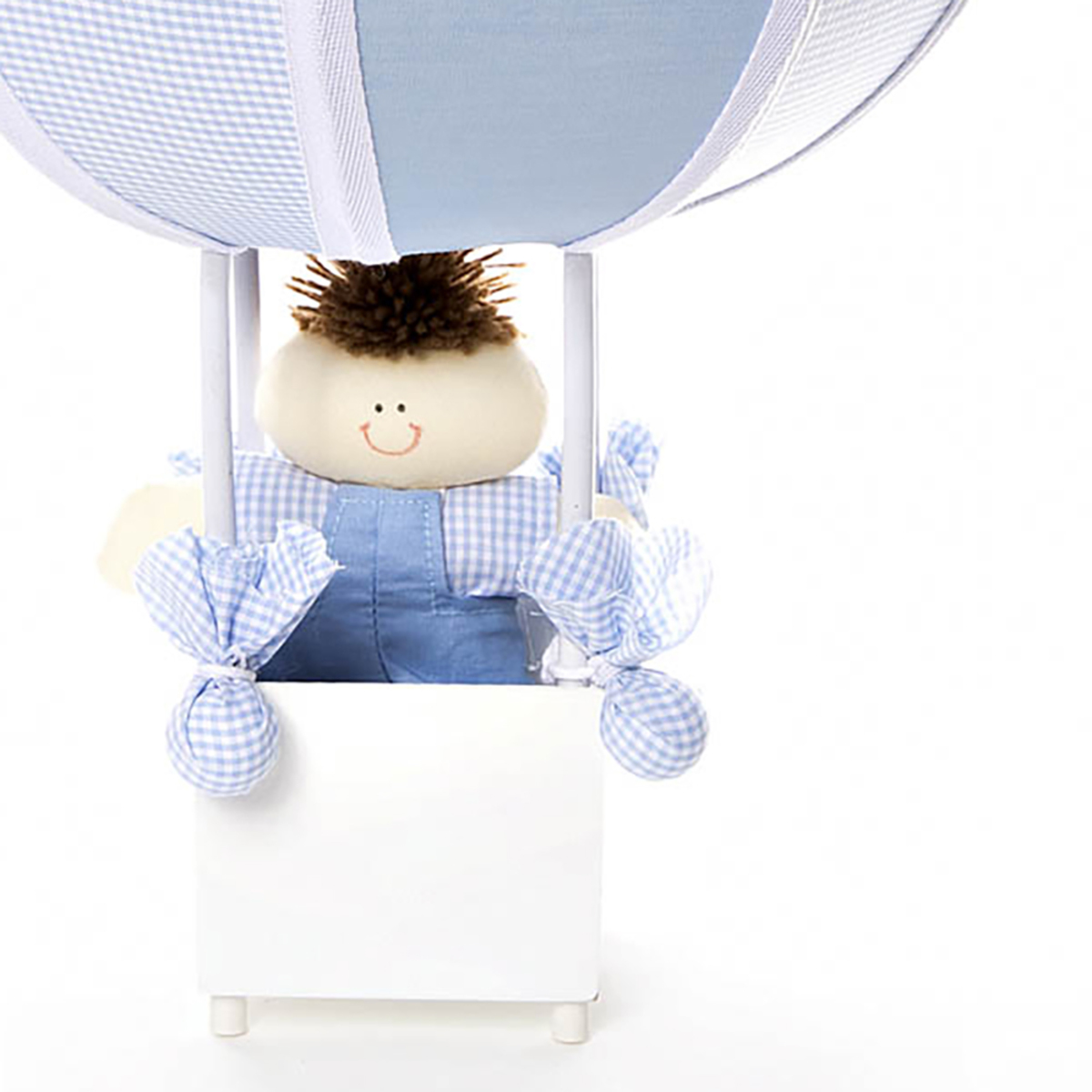 Abajur Balãozinho Azul Quarto Bebê Infantil - Bivolt