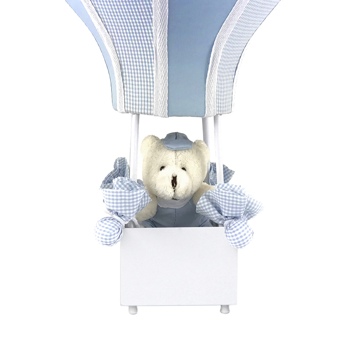 Abajur Balãozinho Cintura Urso Azul Quarto Bebê Infantil Menino