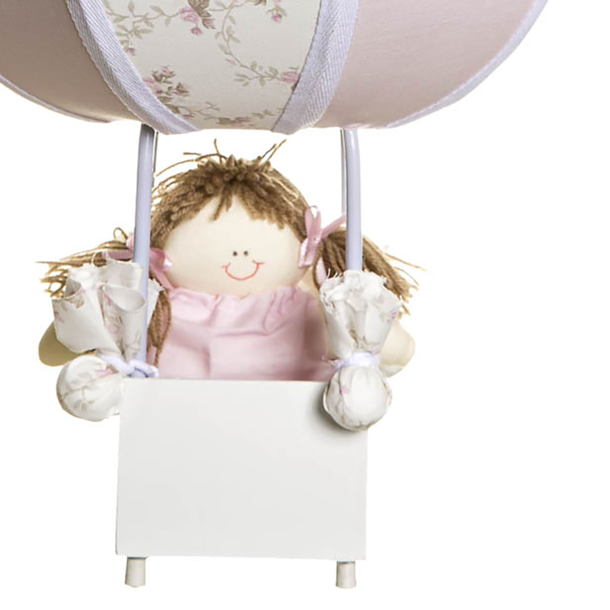 Abajur Balãozinho Rosa Quarto Bebê Infantil - Bivolt