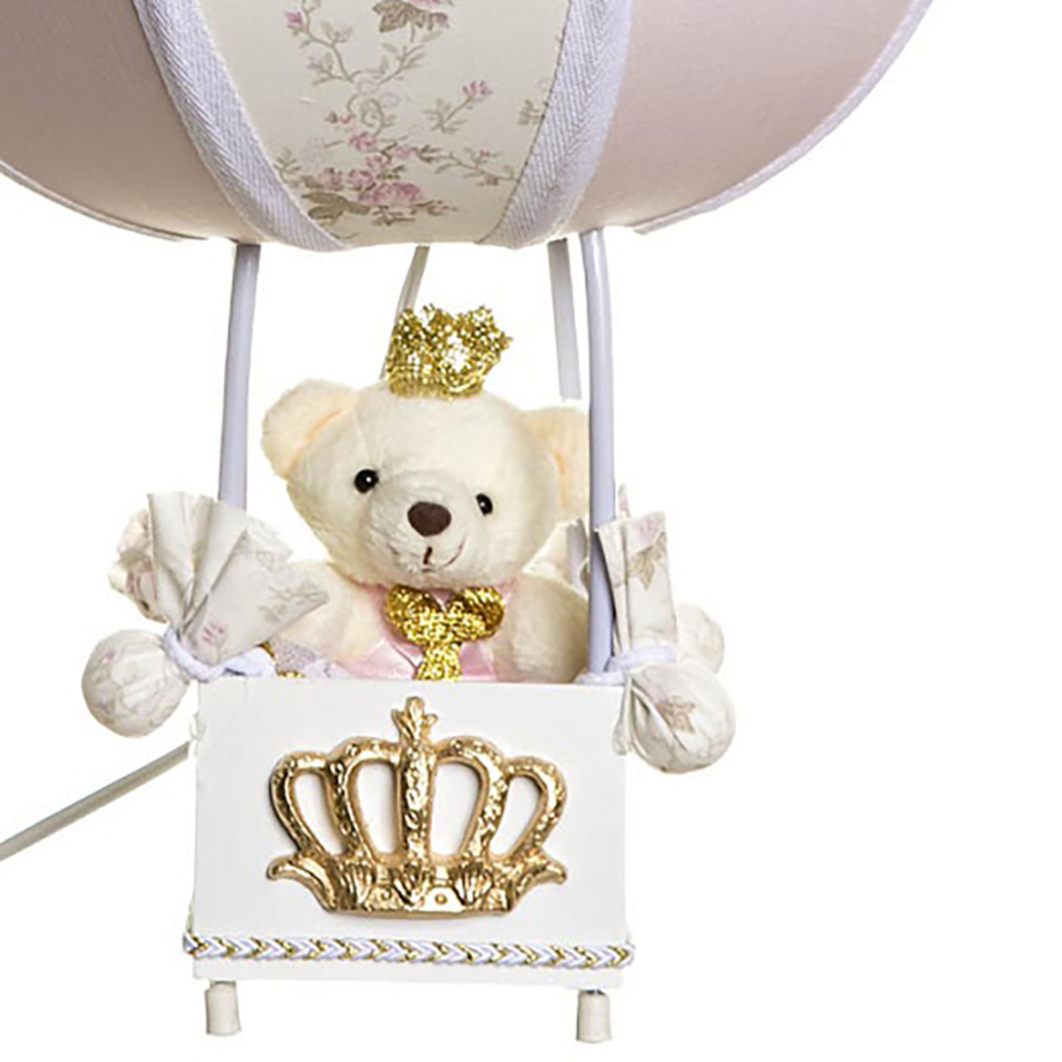 Abajur Balãozinho Ursinha Princesa Quarto Bebê Infantil Menina