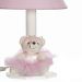 Abajur Madeira Bailarina Pequena Rosa Quarto Bebê Infantil Menina