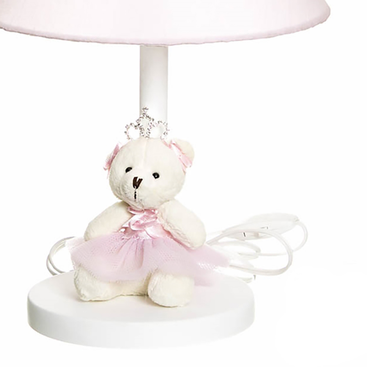 Abajur Madeira Bailarina Rosa Quarto Bebê Infantil Menina