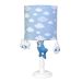 Abajur Madeira Chuva De Amor Azul  Quarto Bebê Infantil Menino