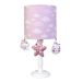 Abajur Madeira Chuva De Amor Rosa Quarto Bebê Infantil Menina