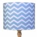 Abajur Madeira Moderno Chevron Azul Quarto Bebê Infantil Menino
