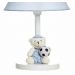 Abajur Madeira Urso Com Bola Azul Quarto Bebê Infantil Menina Menino