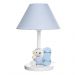Abajur Madeira Urso Skate Azul Quarto Bebê Infantil Menino