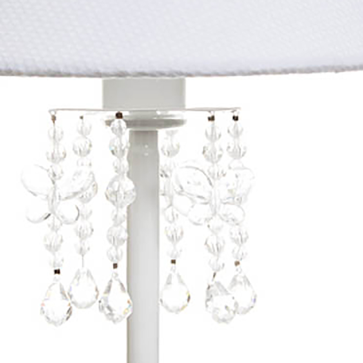 Abajur Metal  Borboletas Transparentes Quarto Bebê Infantil Menina