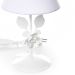 Abajur Metal Flor G Branca Quarto Bebê Infantil Menina