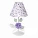 Abajur Metal Flor G Lilás Quarto Bebê Infantil Menina