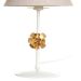 Abajur Metal Flor P Dourado Quarto Bebê Infantil Menina