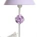 Abajur Metal Flor P Lilás Quarto Bebê Infantil Menina