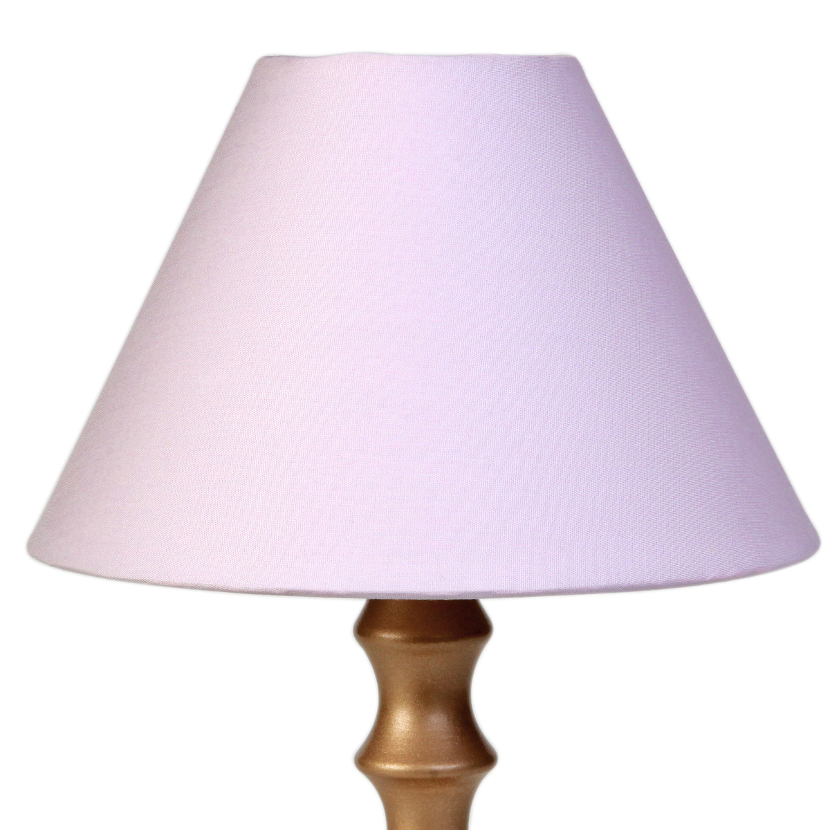 Abajur Torneado Dourado Rosa Quarto Bebê Infantil Menina