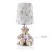 Abajur Toys Claro Ursa Rosa Provençal Quarto Bebê Infantil Menina