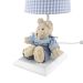 Abajur Toys Claro Urso Azul Quarto Bebê Infantil Menino