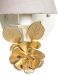 Arandela 1 Lâmpada Flor G Dourada Quarto Bebê Infantil - Bivolt