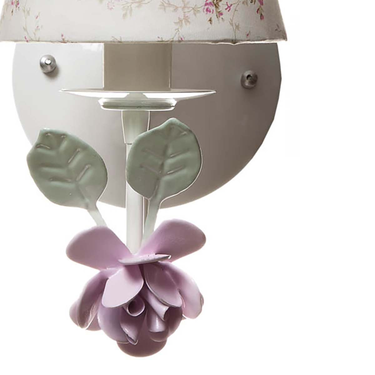 Arandela 1 Lâmpada Flor G Rosa Quarto Bebê Infantil - Bivolt