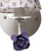 Arandela 1 Lâmpada Flor Lilás Quarto Bebê Infantil - Bivolt