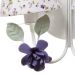 Arandela 2 Lâmpadas Flores G Lilás Quarto Bebê Infantil - Bivolt