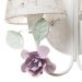 Arandela 2 Lâmpadas Flores G Rosa Quarto Bebê Infantil - Bivolt