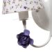 Arandela 2 Lâmpadas Flores Lilás Quarto Bebê Infantil - Bivolt