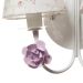 Arandela 2 Lâmpadas Flores Rosa Quarto Bebê Infantil - Bivolt