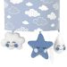Arandela Meia Lua Chuva de Amor Azul Quarto Bebê Infantil Menino