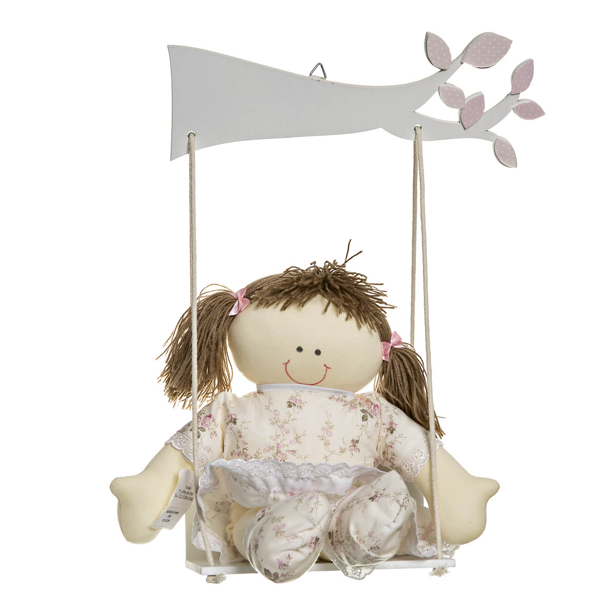 Balança Com Boneca Quarto Bebê Infantil Menina