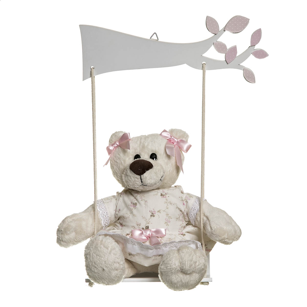Balança Com Ursa Menina Quarto Bebê Infantil