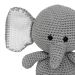 Elefante Guga Amigurumi Crochê Quarto Bebê Infantil Unissex