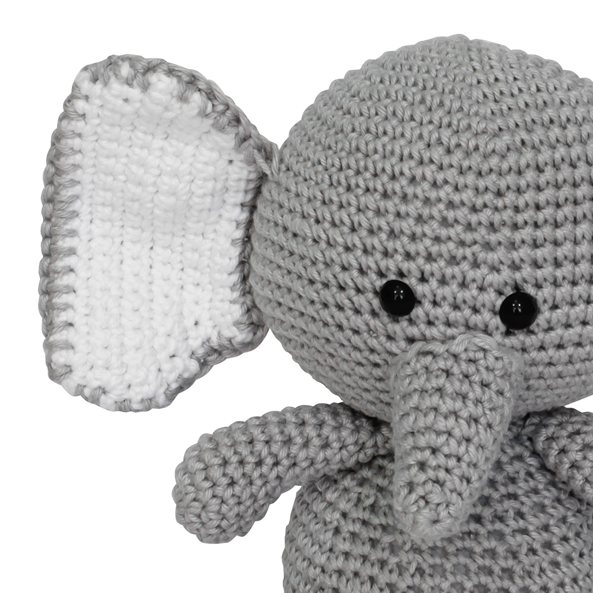 Elefante Guga Amigurumi Crochê Quarto Bebê Infantil Unissex