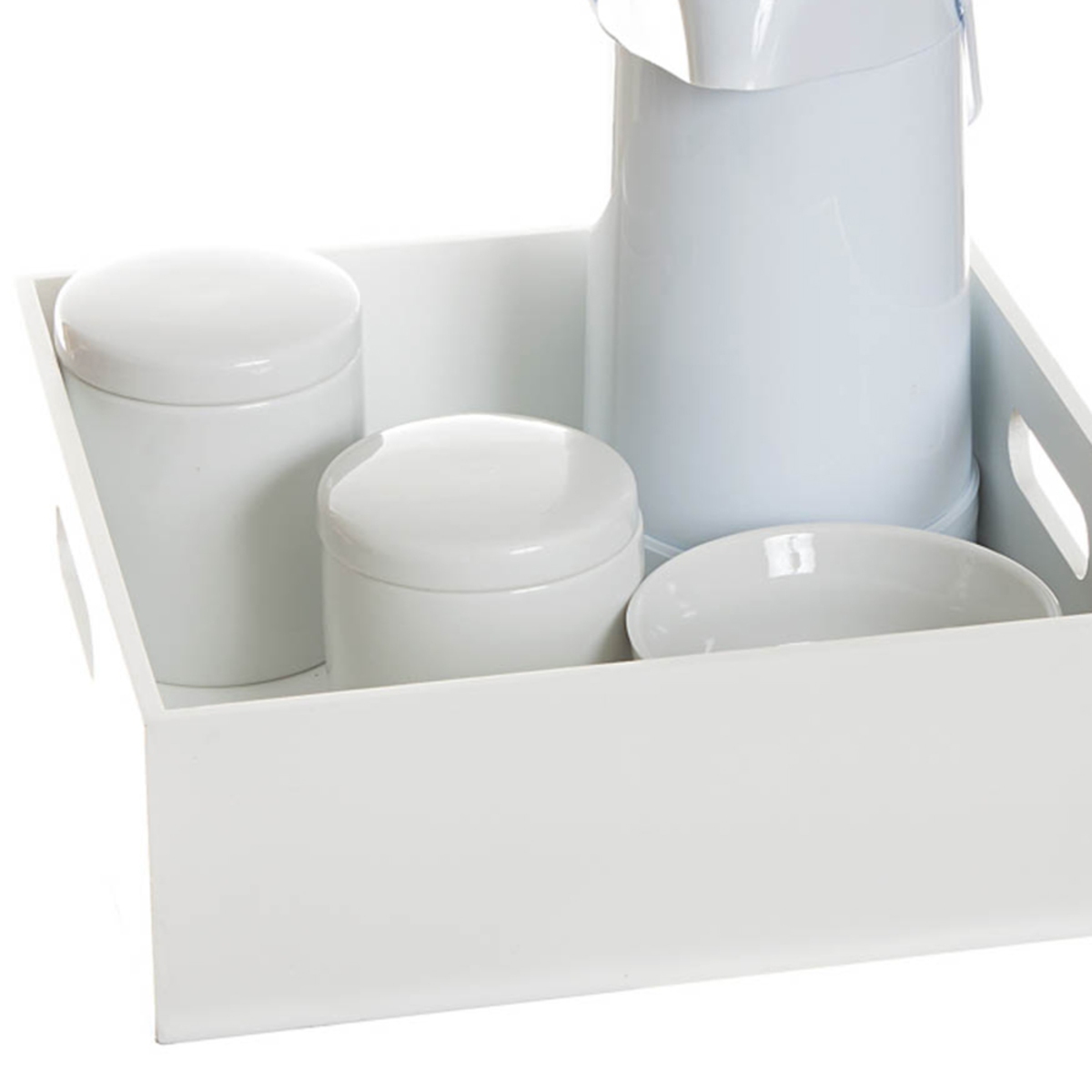 Kit Higiene Bandeja Lisa Quarto Bebê Menina Menino