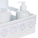 Kit Higiene Bandeja Lisa Renda Com 6 Peças Quarto Bebê