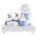 Kit Higiene Blanc Cavalinho Dourado e Capa Quarto Bebê Infantil Menino