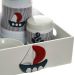 Kit Higiene Com Capa Bandeja Lisa Náutico Quarto Bebê