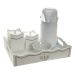 Kit Higiene Com Capa Fantasia Pérolas Brancas E Coroa Quarto Bebê