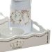 Kit Higiene Com Capa Fantasia Strass Corôa De Madeira Quarto Bebê Menina