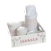 Kit Higiene Com Porcelanas E Capa Bandeja Lisa Com Nome Quarto Bebê