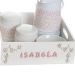 Kit Higiene Com Porcelanas E Capa Bandeja Lisa Com Nome Quarto Bebê